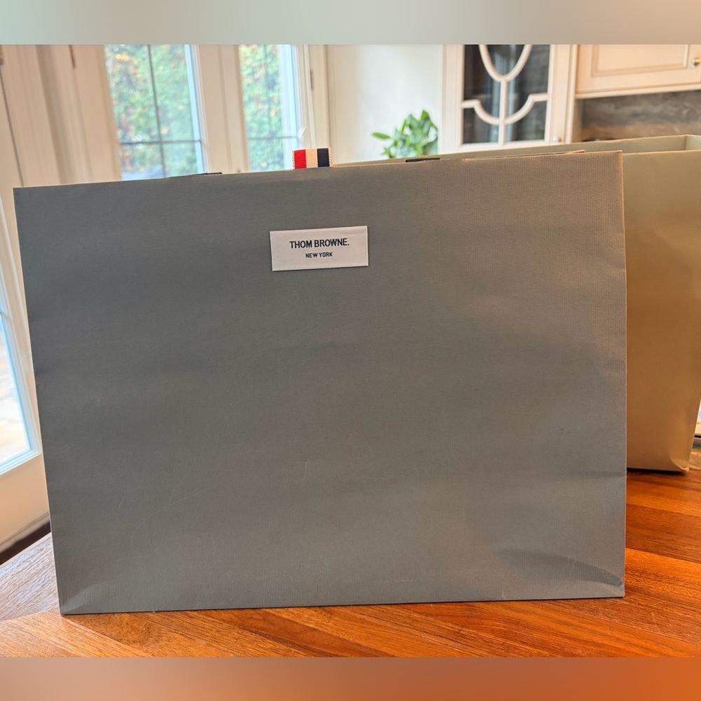 Thom Browne Elegant Gray Tote